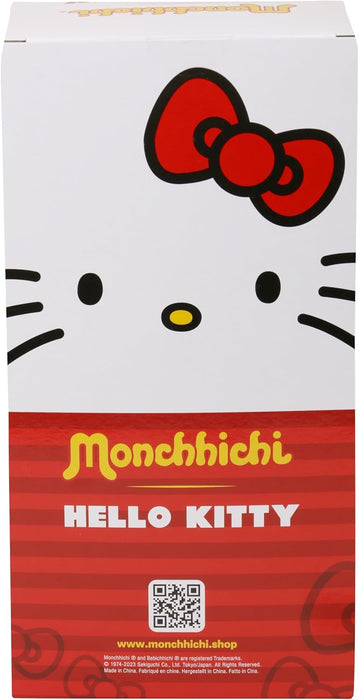 Bandai - Monchhichi - Monchhichi Hello Kitty Plüsch - Ikonischer Affenplüsch der 80er Jahre - Weicher 20cm Plüsch für Kinder, Erwachsene - Hello Kitty Mütze - Spielzeug für Kinder ab 2 Jahren SE252848
