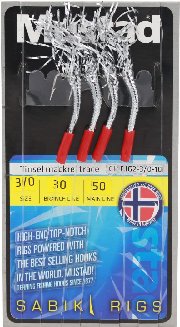 Mustad Mustad Tinsel Mackerel H3/0 ML50lb