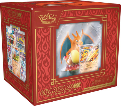Pokémon TCG: Charizard ex Super-Premium Collection (3 Foil Promo Cards, 1 Card-Display Figure & 10 Booster Packs