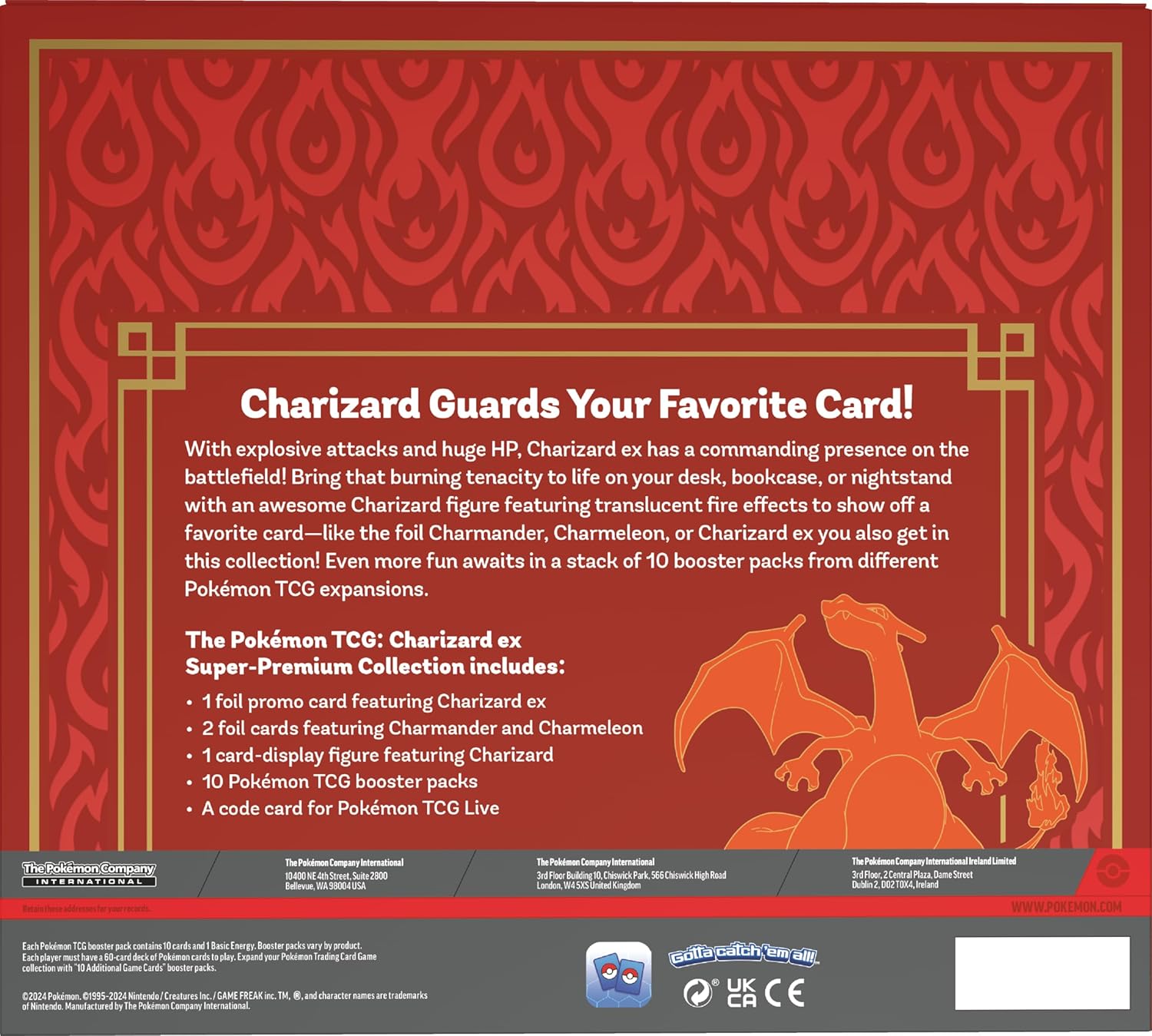 Pokémon TCG: Charizard ex Super-Premium Collection (3 Foil Promo Cards, 1 Card-Display Figure & 10 Booster Packs