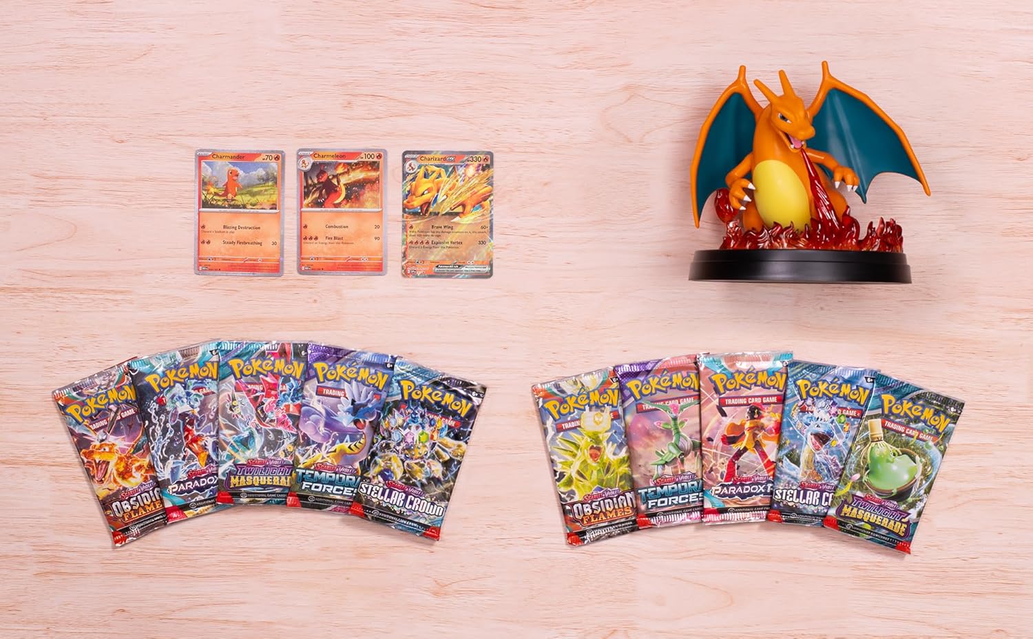 Pokémon TCG: Charizard ex Super-Premium Collection (3 Foil Promo Cards, 1 Card-Display Figure & 10 Booster Packs