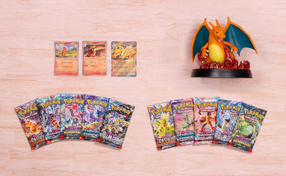 Pokémon TCG: Charizard ex Super-Premium Collection (3 Foil Promo Cards, 1 Card-Display Figure & 10 Booster Packs