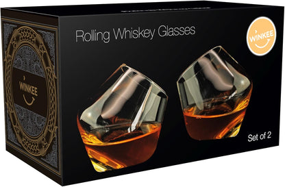 Winkee - Rolling Whiskey Glasses - Set Of 2