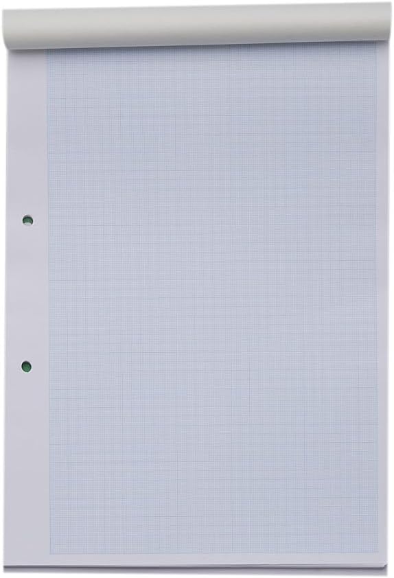 RHINO Graph Paper A4 Pad, 100 Page / 1:5:10mm Ruling, 6 Pack, Grid Paper Pad, for Maths & Science, Office & School Stationery Supplies