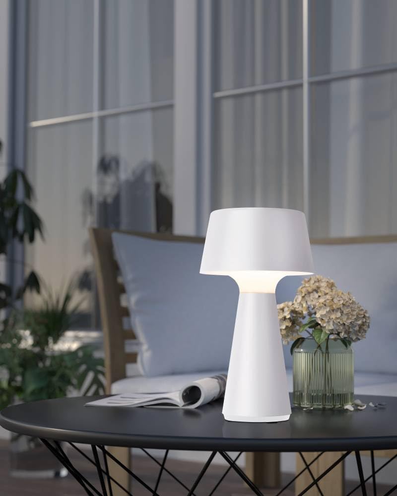 Eglo - Huesa Table Usb-C Charging Cct Touch Ip44 - White