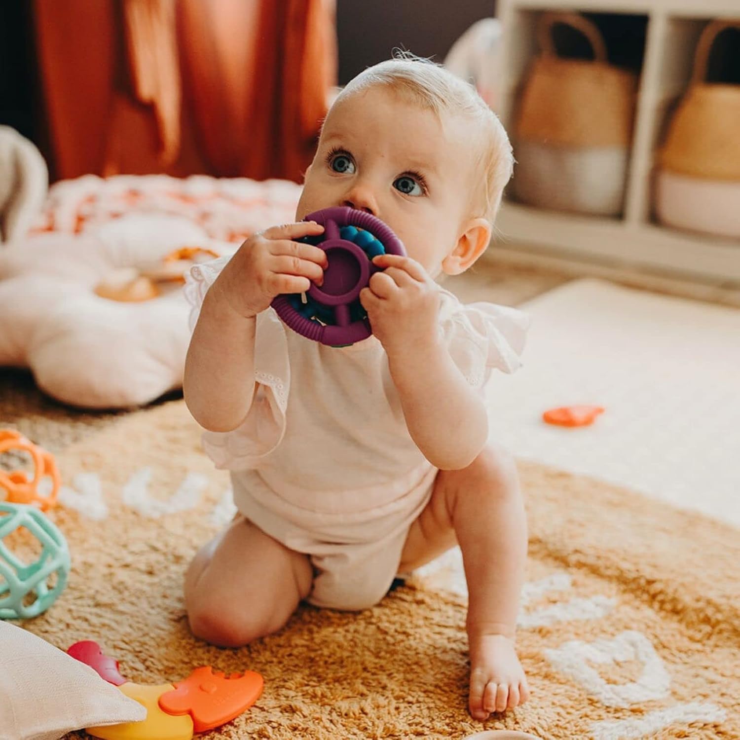 Jellystone Designs Rainbow Stacker & Teether. Rainbow