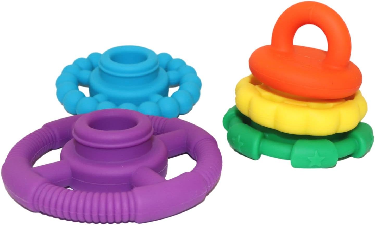 Jellystone Designs Rainbow Stacker & Teether. Rainbow