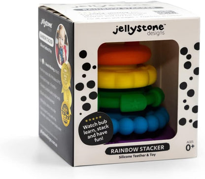 Jellystone Designs Rainbow Stacker & Teether. Rainbow
