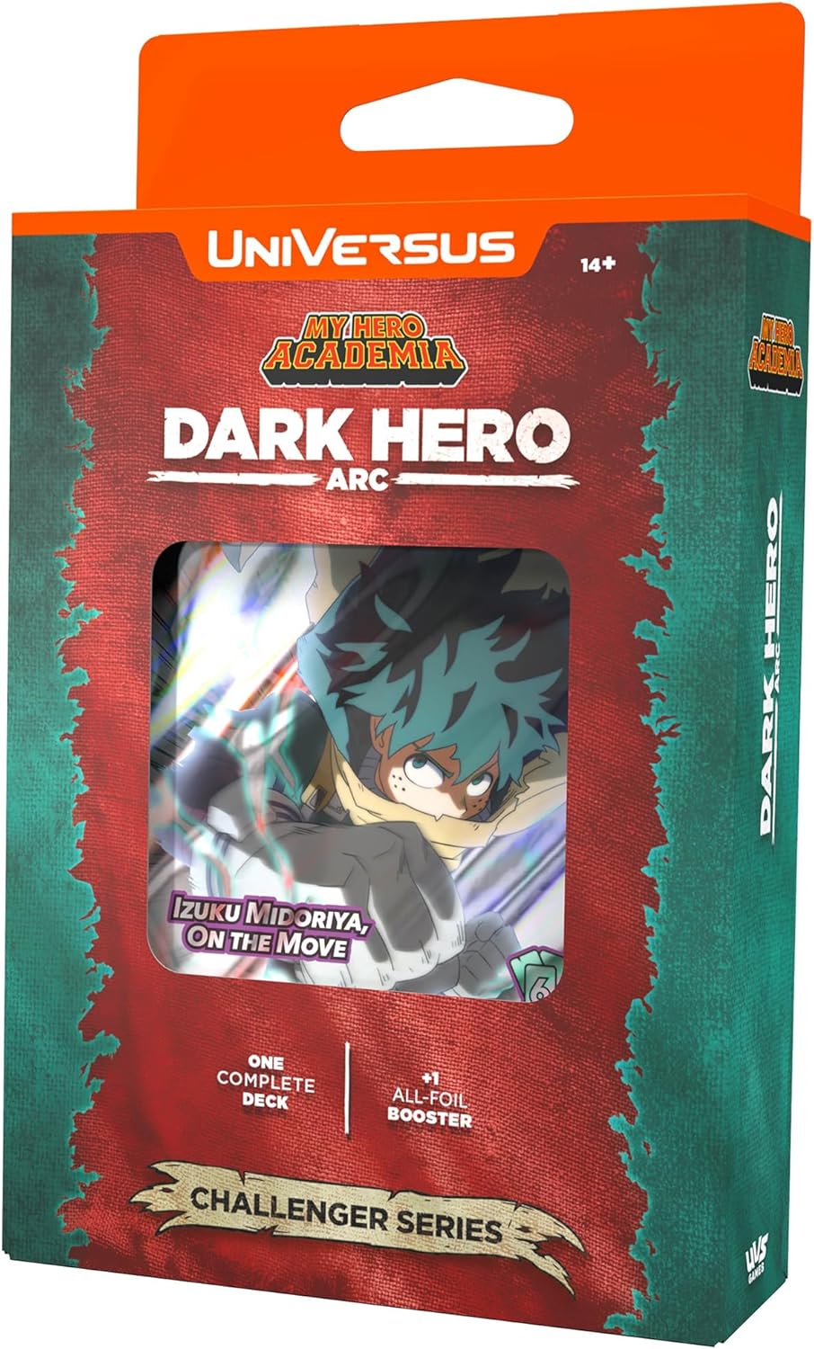 UniVersus: My Hero Academia: Dark Hero Arc Challenger Series - Deck Building Card Game, Double-Sided Deku Character Card, 6 Foil or Alt Art Cards