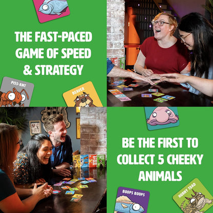 Ginger Fox Hands Off My Woodpecker Party Card Game For Grown Ups | Fast-Paced Animal-Themed Reaction Game for 3-6 Players | Hilarious Competitive Silly Fun