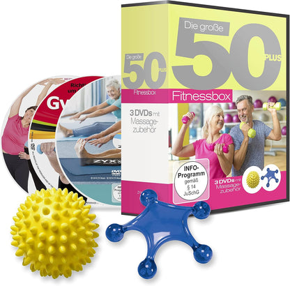 Die große 50+ Fitnessbox mit Massagezubehör