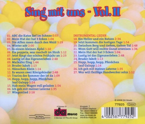SING MIT UNS KINDERLIEDER 2