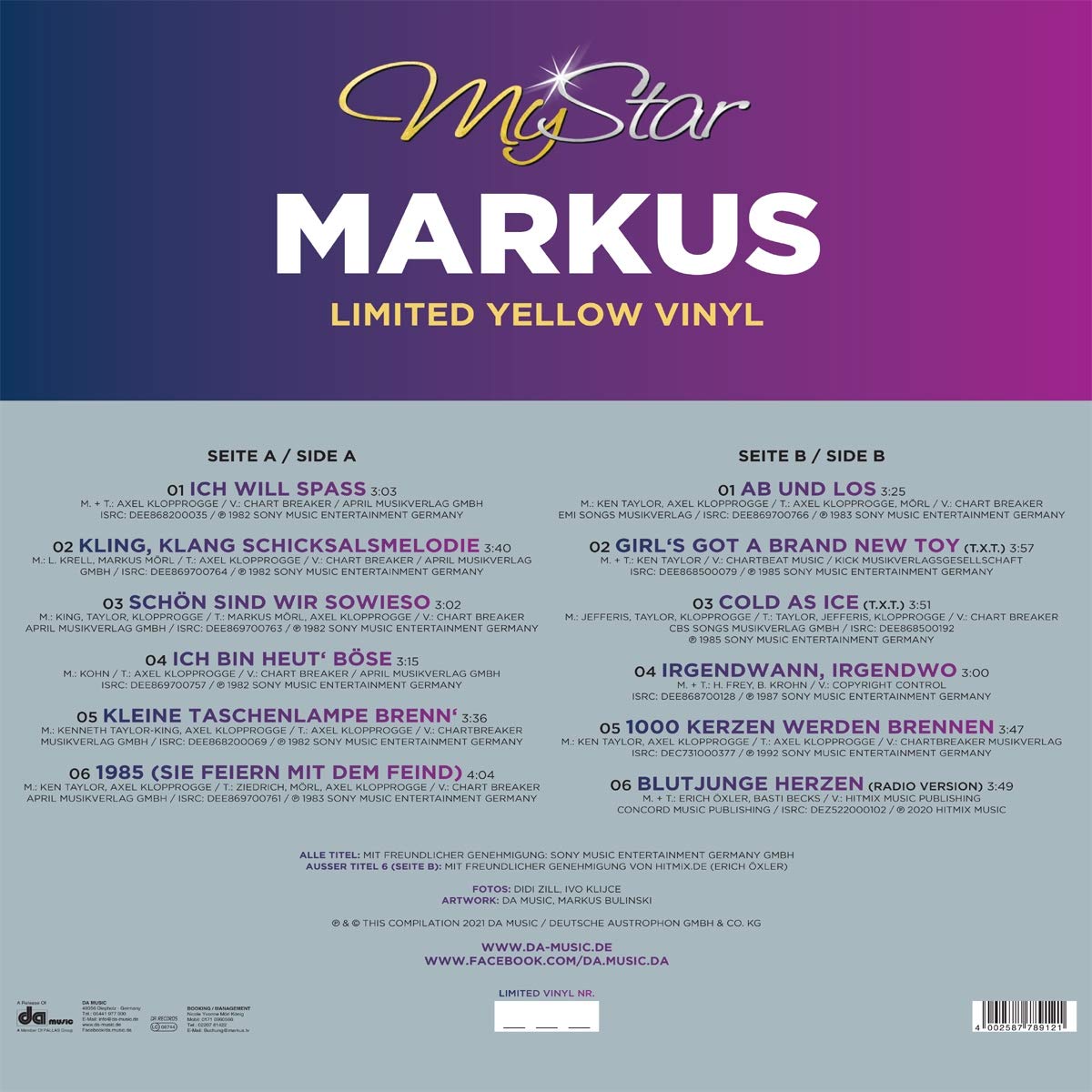 MY STAR (LIMITED YELLOW VINYL)