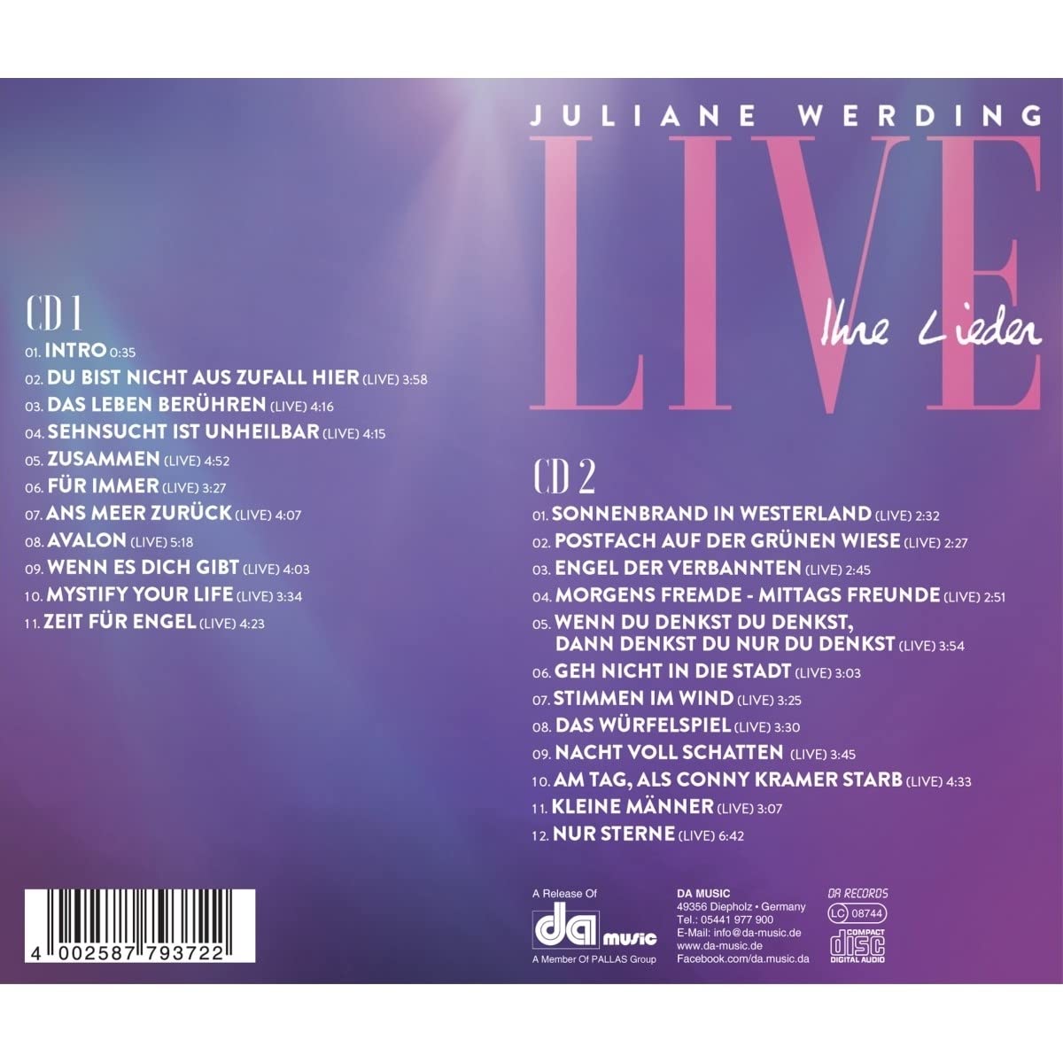 JULIANE WERDING - IHRE LIEDER LIVE!
