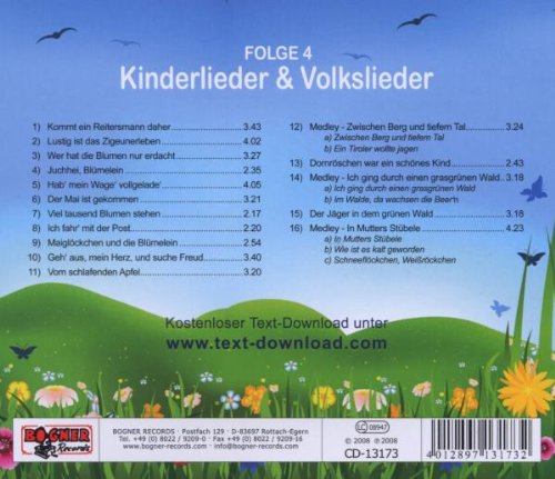 Kinderlieder & Volkslieder 4