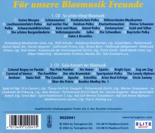 F?œR UNSERE BLASMUSIK FREUNDE