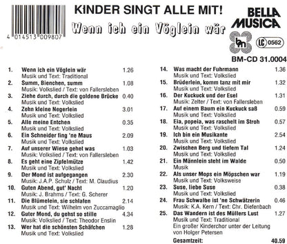 Wenn Ich Ein Vöglein Wär