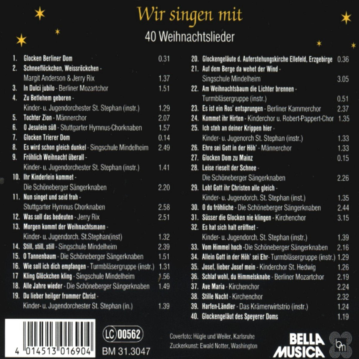 Wir Singen mit-40 Weihnachtslieder