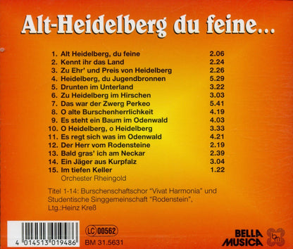 Alt-Heidelberg du Feine...