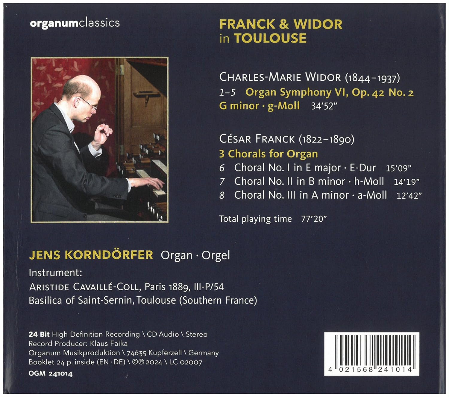 Franck & Widor in Toulouse