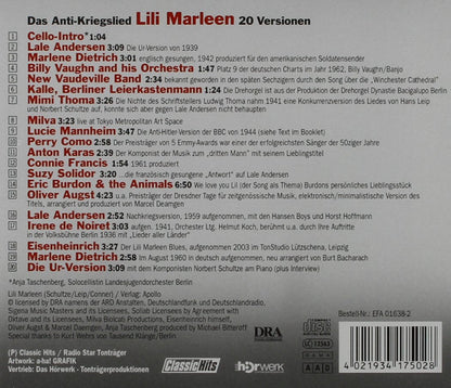 Lili Marleen,One Song Edition
