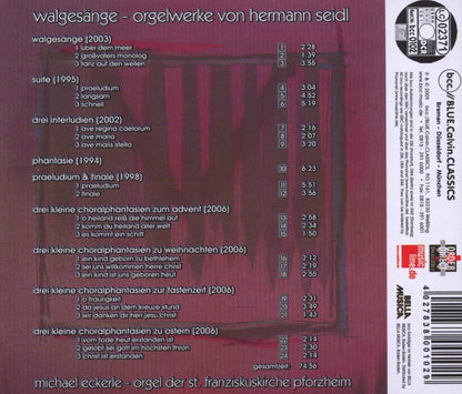 Walgesange-Orgelwerke Von Hermann Seidl