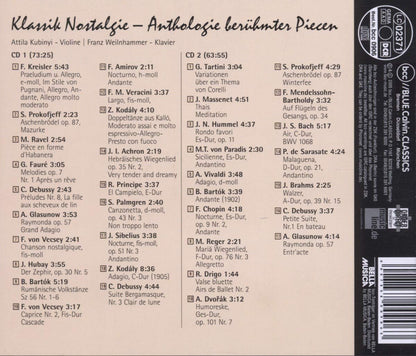 Klassik-Nostalgie: Anthologie berühmter Piecen