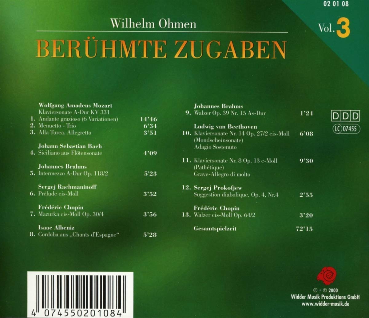 Berühmte Zugaben Vol.3
