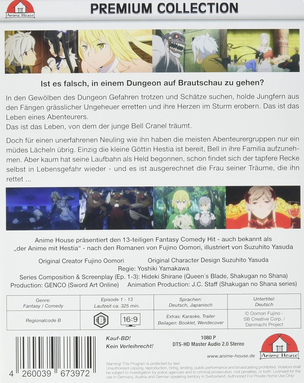 DanMachi - Is It Wrong to Try to Pick Up Girls in a Dungeon? - Staffel 1 - Gesamtausgabe - Premium Box -