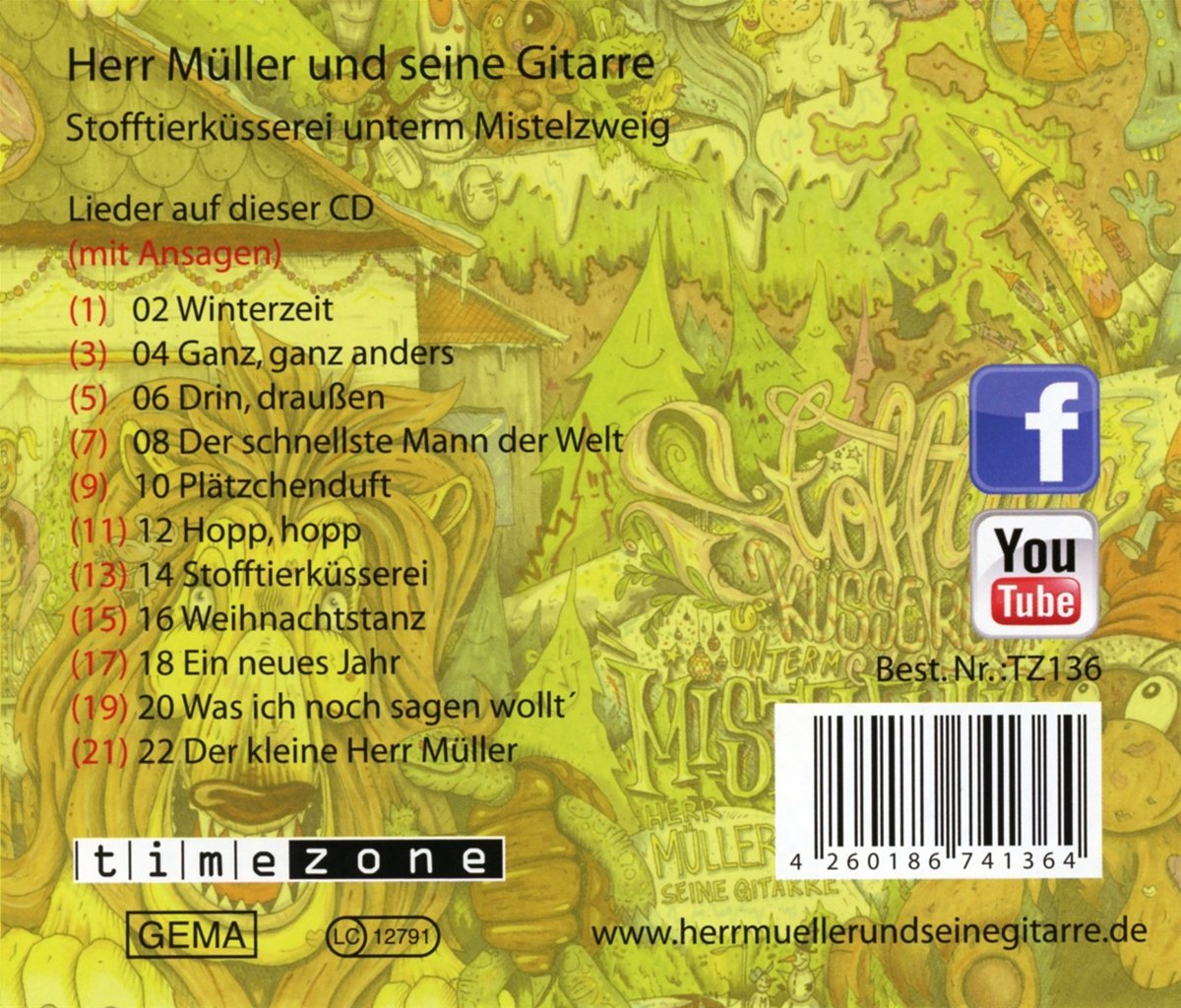Stofftierküsserei Unterm Mistelzweig
