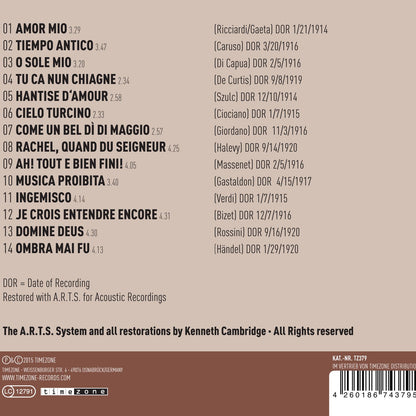 The True Voice of Enrico Caruso Vol.1