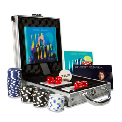Dein Vegas (Pokerkoffer, limitierte Fan-Edition mit Pokerchips, Spielkarten, Würfel, Autogrammkarte)