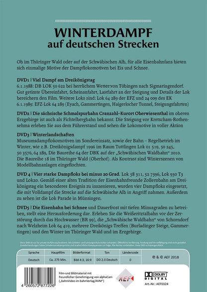 Winterdampf auf deutschen Strecken