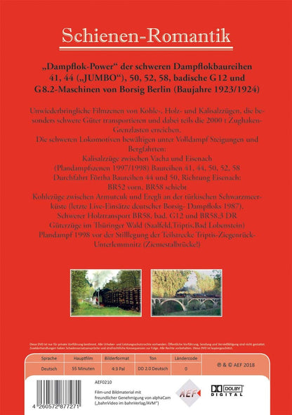 ROMANTIK AUF SCHIENEN:  SCHWERE DAMPFLOKO
