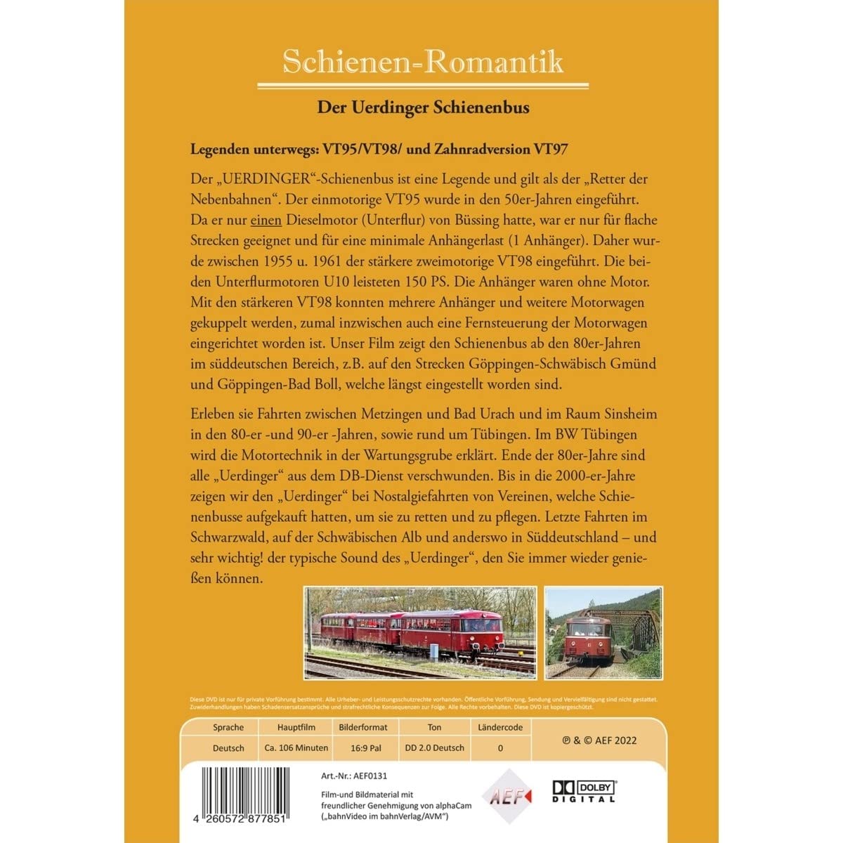 Der Uerdinger Schienenbus