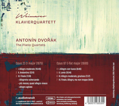 Antonín Dvorák (the Piano Quartets)