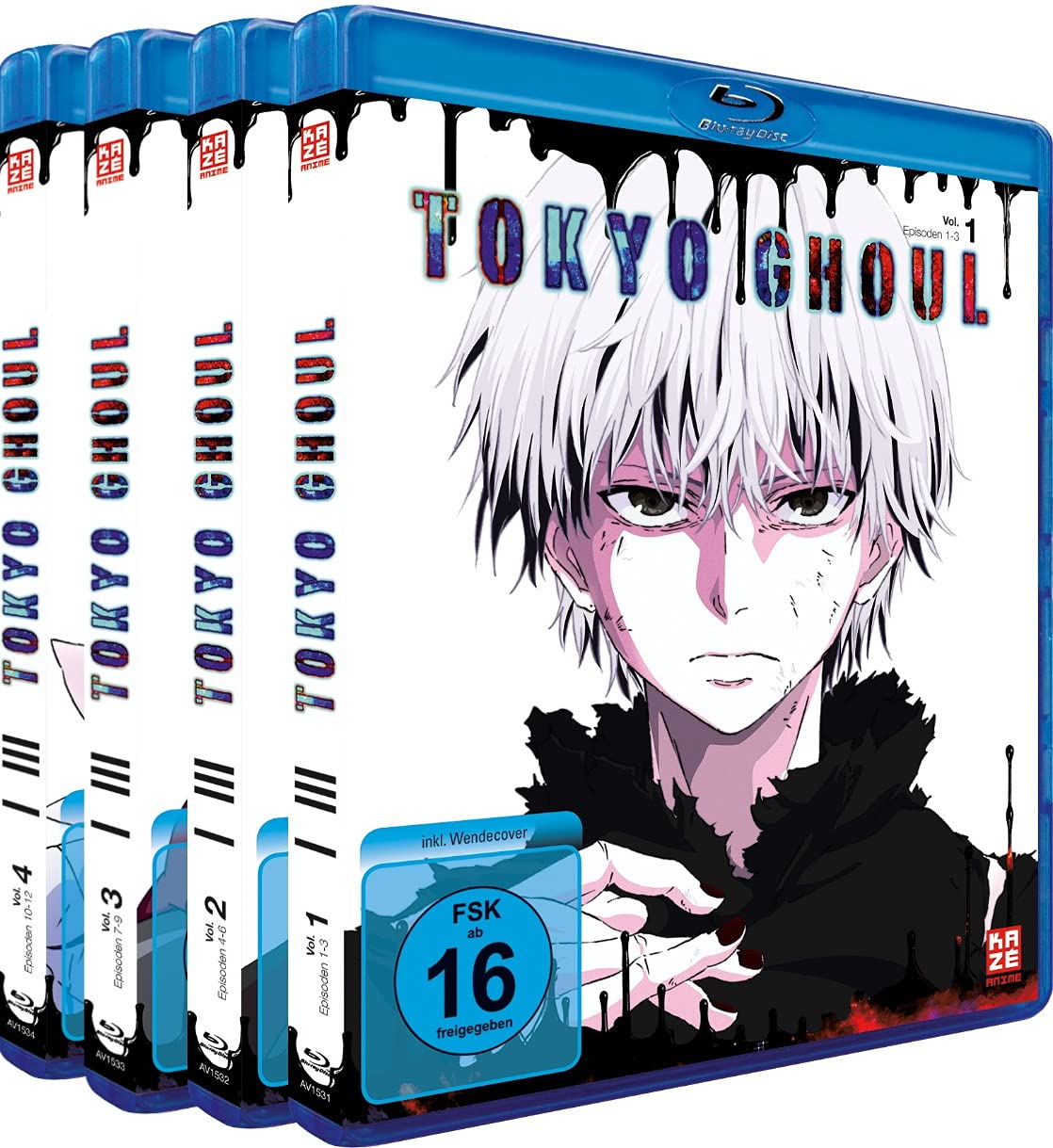 Tokyo Ghoul - Staffel 1 - Gesamtausgabe - Bundle - Vol. 1-4 -