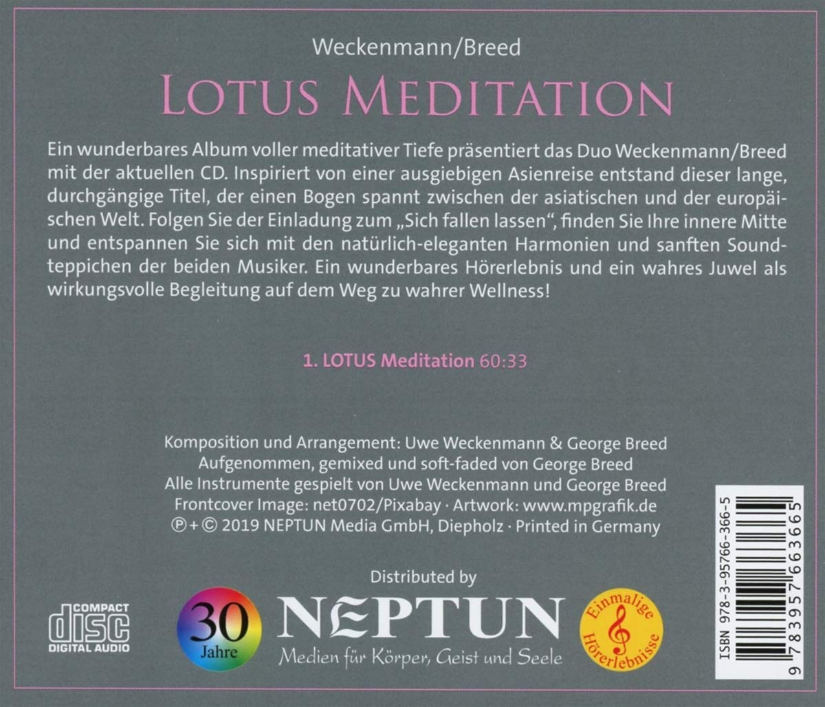 Lotus Meditation: Eine durchgehende, entspannende Meditationsreise mit wunderbar ruhiger Wellness-Musik