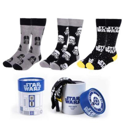 CERDÁ LIFE'S LITTLE MOMENTS Pack Calcetines 3 Piezas Star Wars Socks, Multicoloured, 38-45