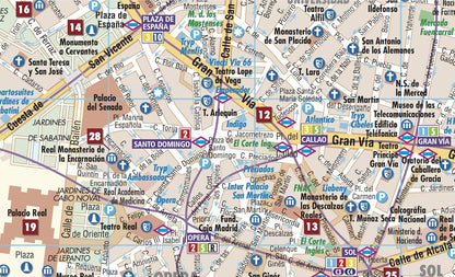 Madrid. Map 1:10 000: Madrid Centro, Madrid & Region, Provincia de Madrid, Segovia, Toledo