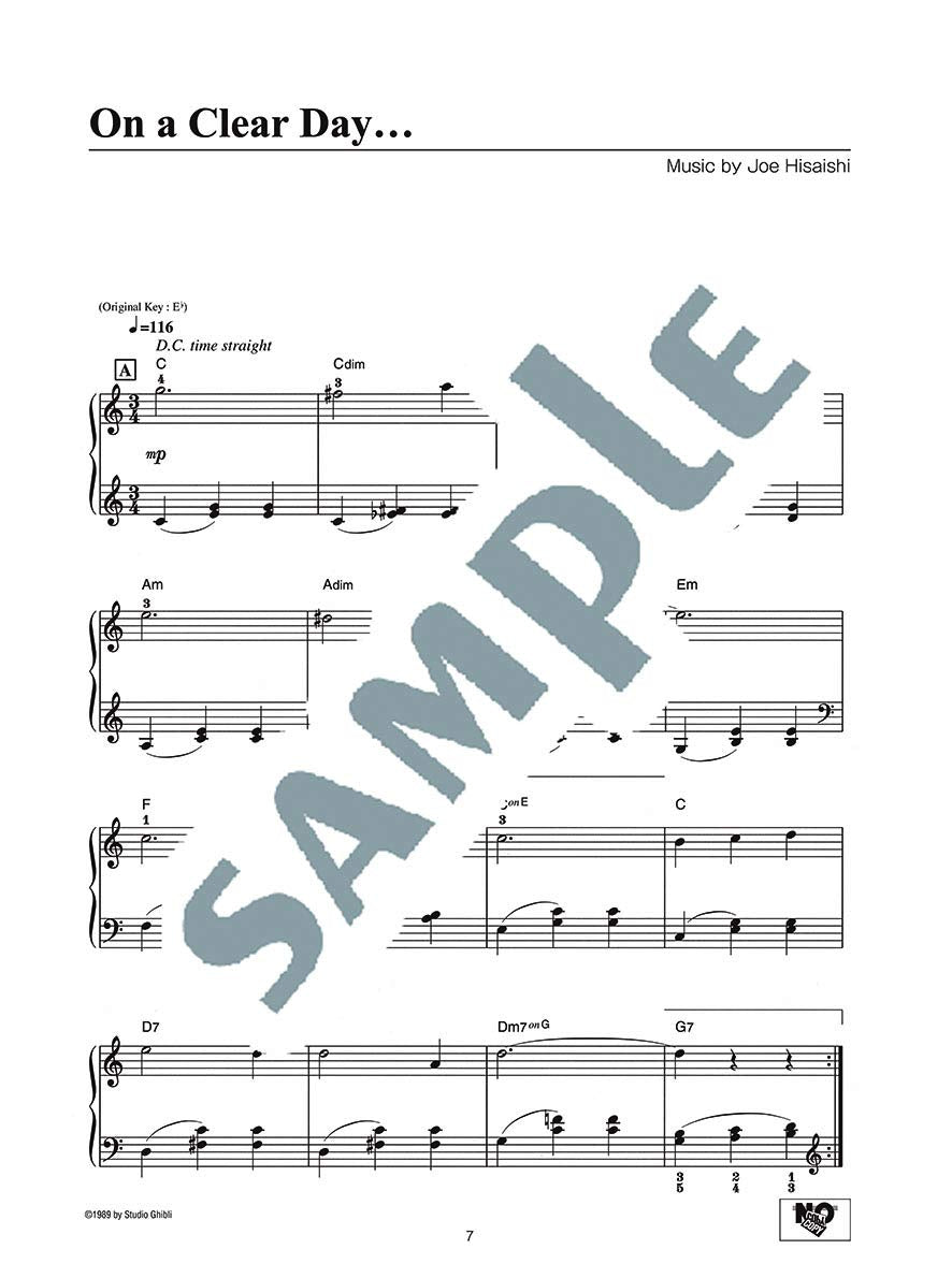 Kiki's Delivery Service Easy Piano/English