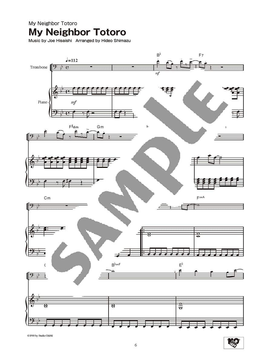 Studio Ghibli Songs for Trombone/English