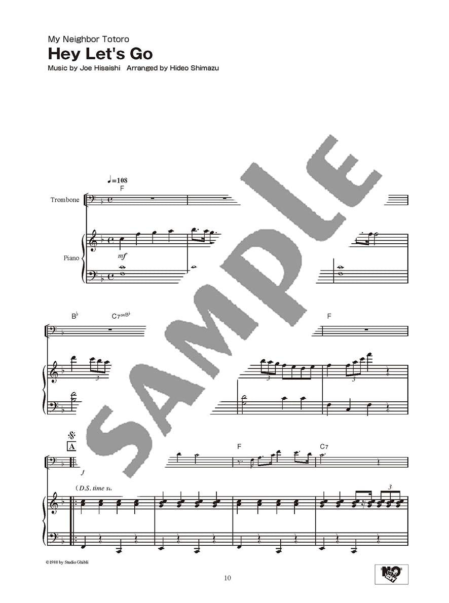 Studio Ghibli Songs for Trombone/English