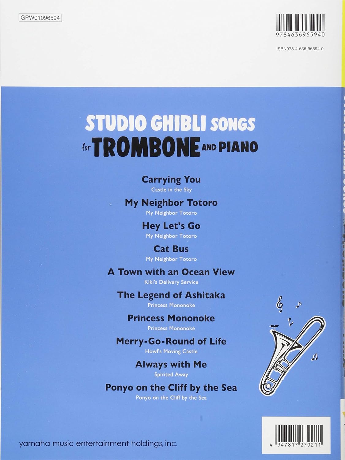 Studio Ghibli Songs for Trombone/English