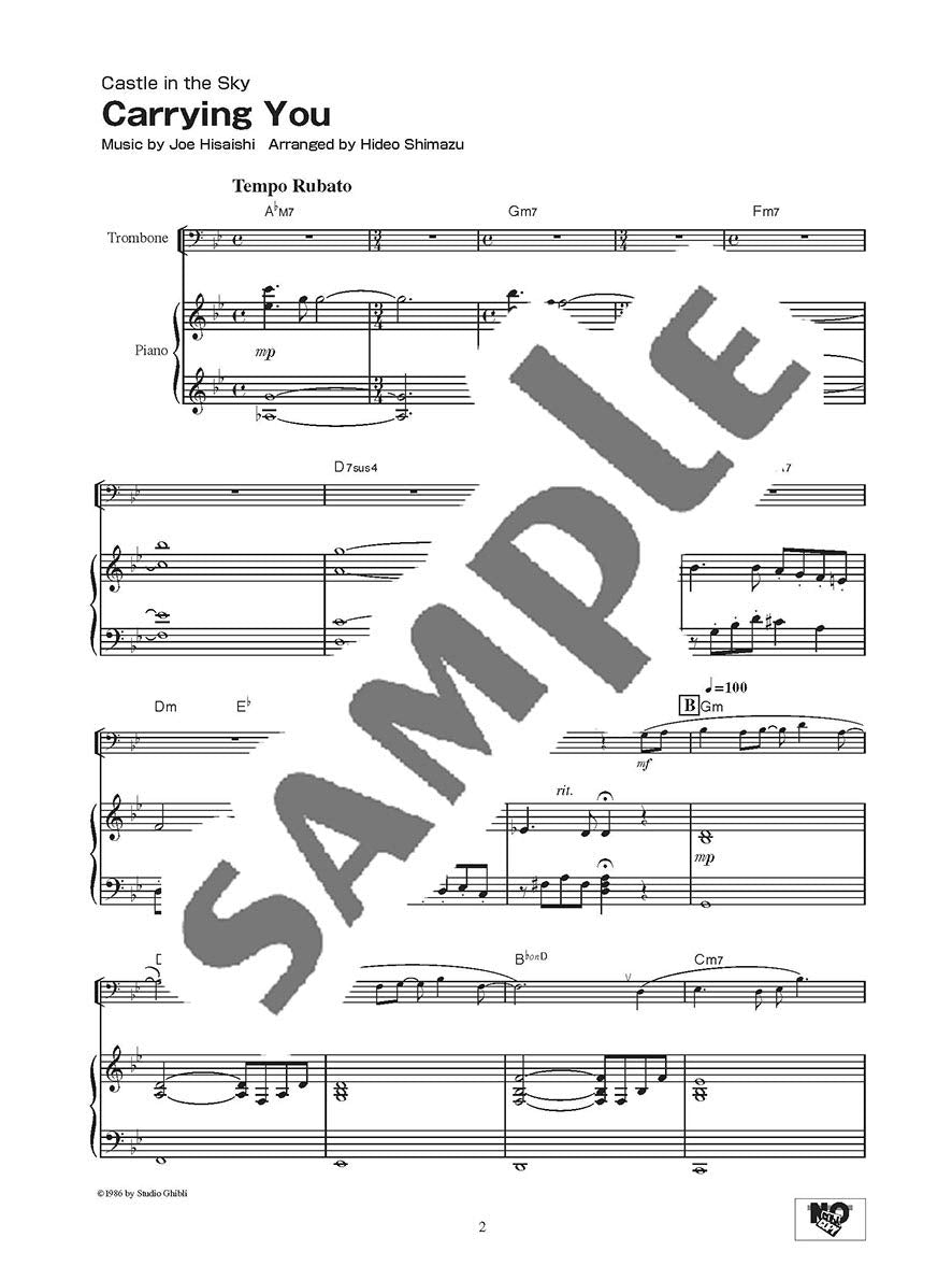 Studio Ghibli Songs for Trombone/English