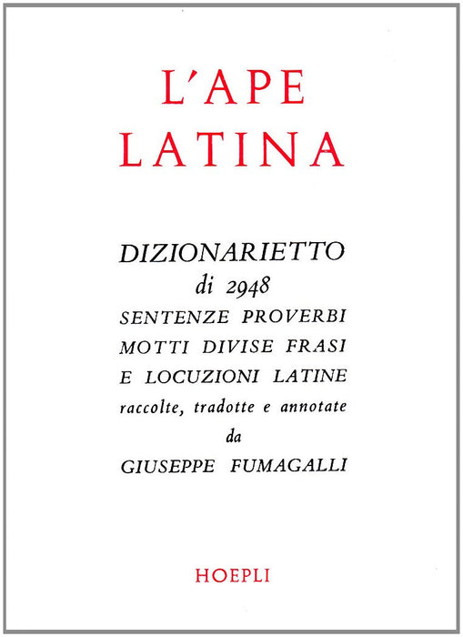 L'ape latina (Citazioni, proverbi