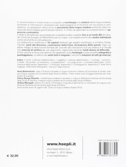 Grammatica svedese. Manuale di morfologia e sintassi con esercizi