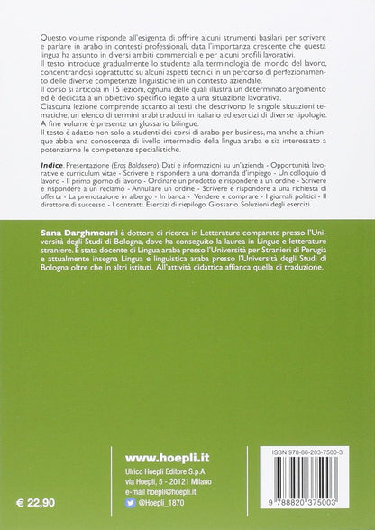 Sana Darghmouni - Arabo Per Affari. Guida Al Linguaggio Nel Mondo Del Lavoro
