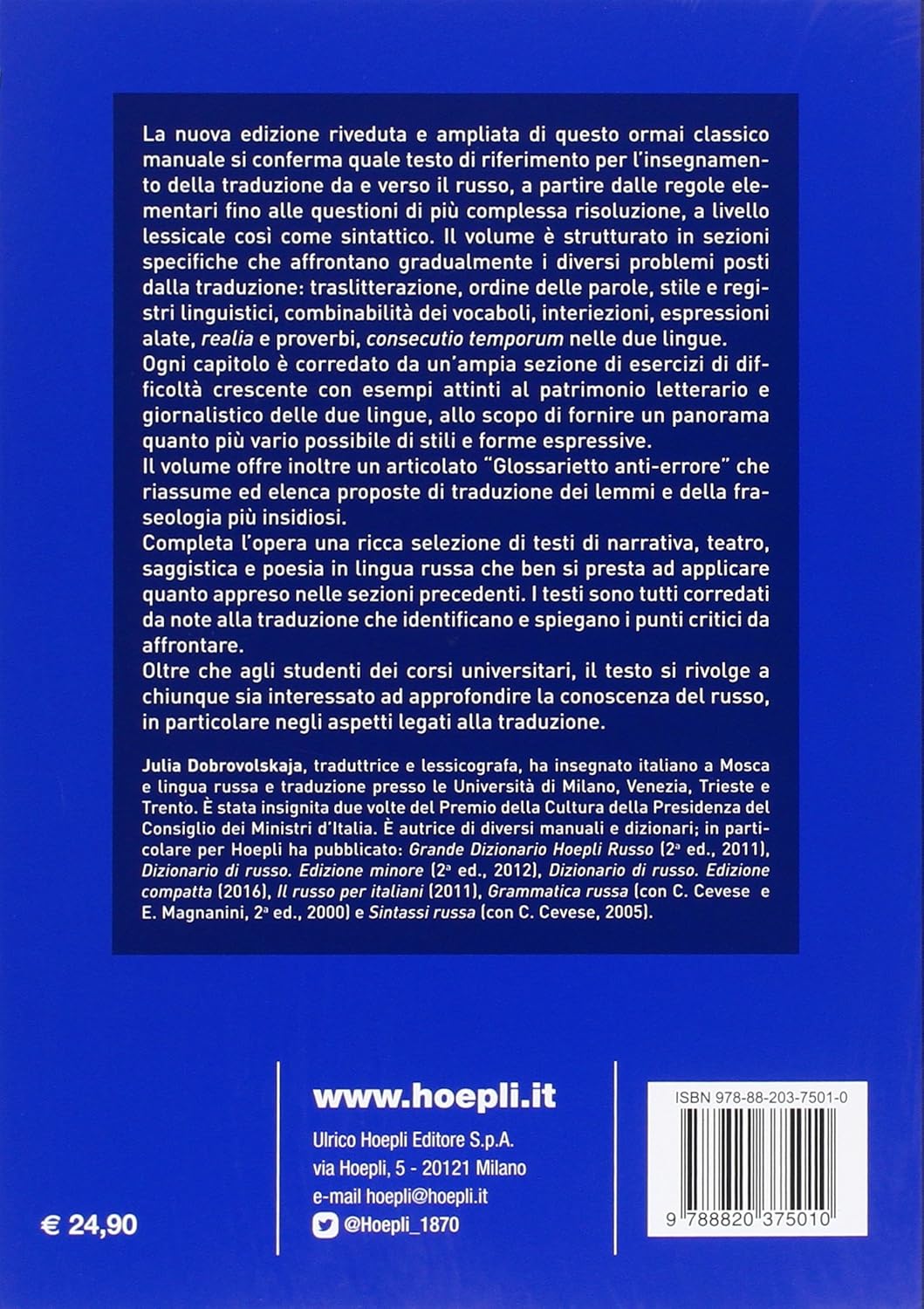 Julia Dobrovolskaja - Il Russo: L`Abc Della Traduzione