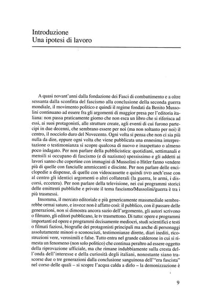 Esoterismo E Fascismo. Storia, Interpretazioni, Documenti